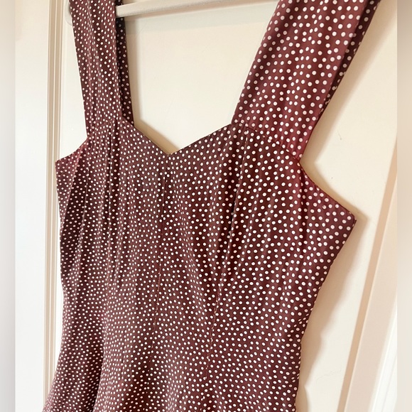 Vintage Alyn Paige brown romper with small white polka dots - Picture 3 of 11
